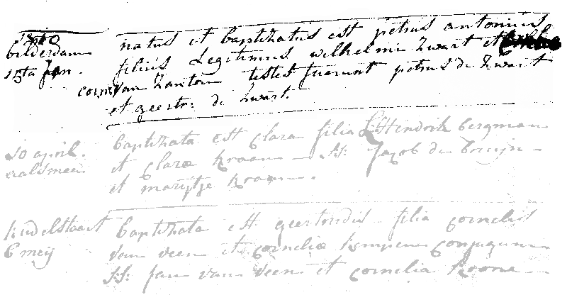 18100115 dp akte RK-Aalsmeer Petrus A zv W Zwart - C v Zanten